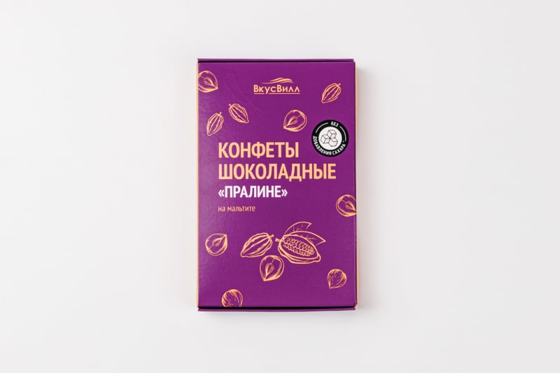 Конфеты шоколадные "Пралине" на мальтите